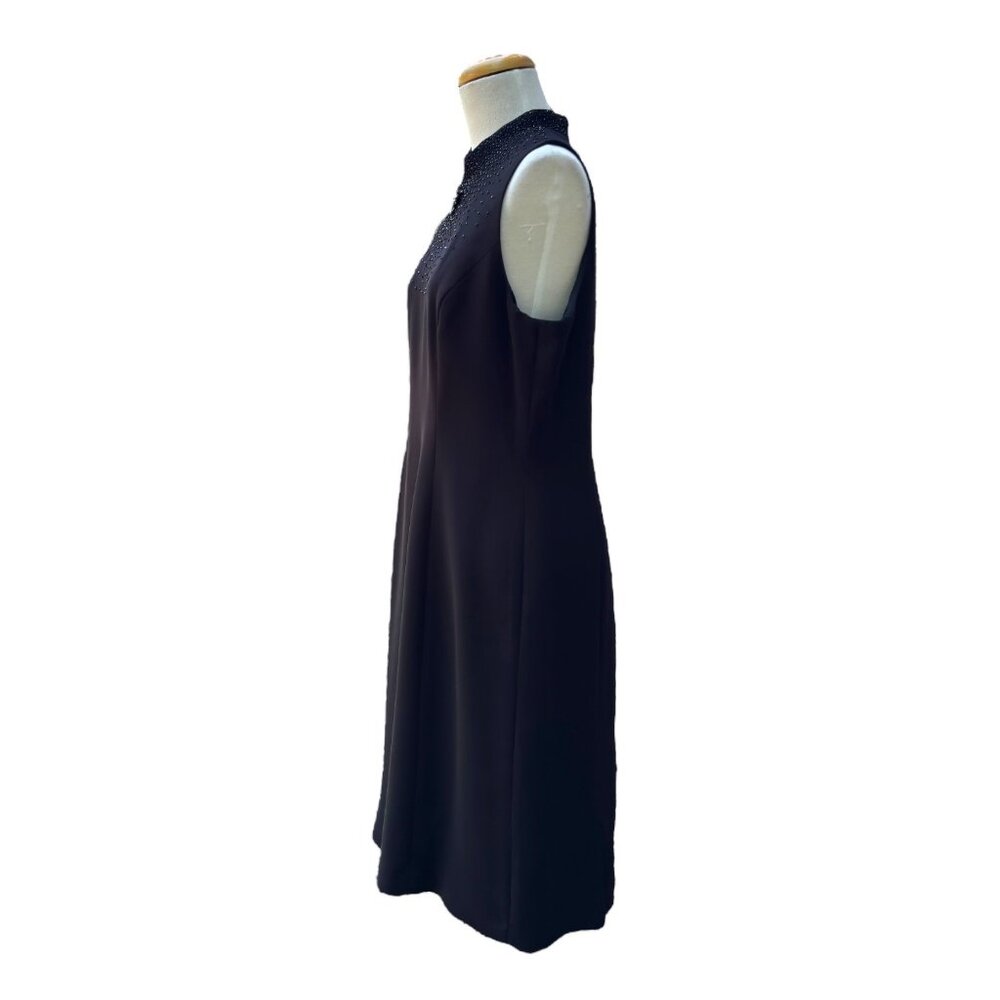 Donna Morgan Petites Beaded Cocktail/Evening Dress Black Size 12 - Picture 8 of 13